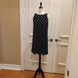 Ralph Lauren Black and White Polka Dot Mini Dress